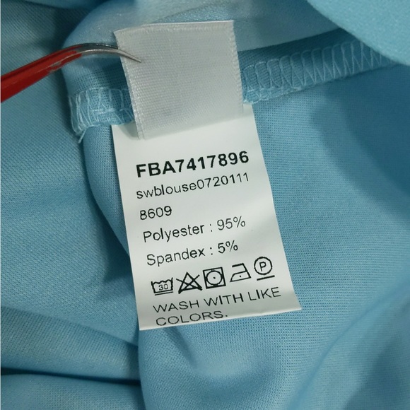 🎉 3/$20 👯‍♀️Host Pick⚡️Scallop Edge Self Tie Top - Picture 7 of 7